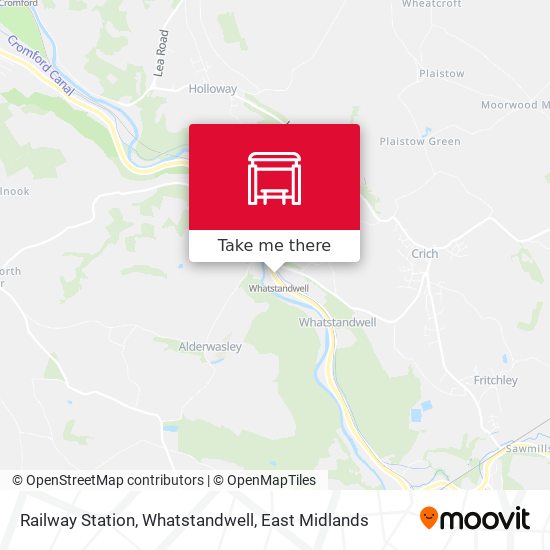 Railway Station, Whatstandwell map