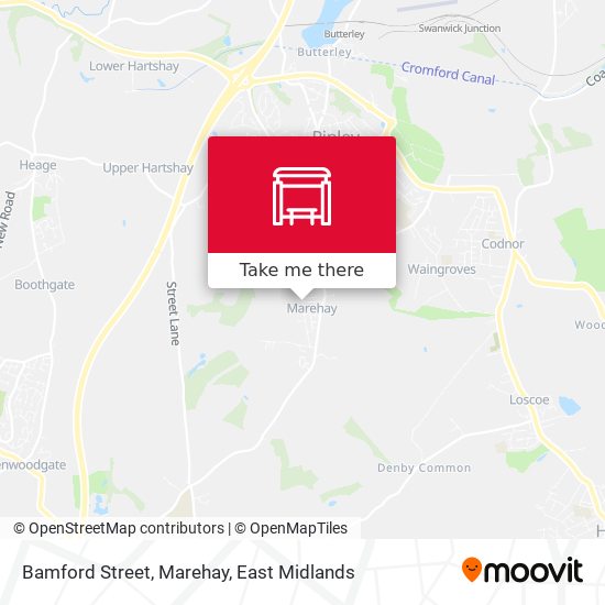 Bamford Street, Marehay map