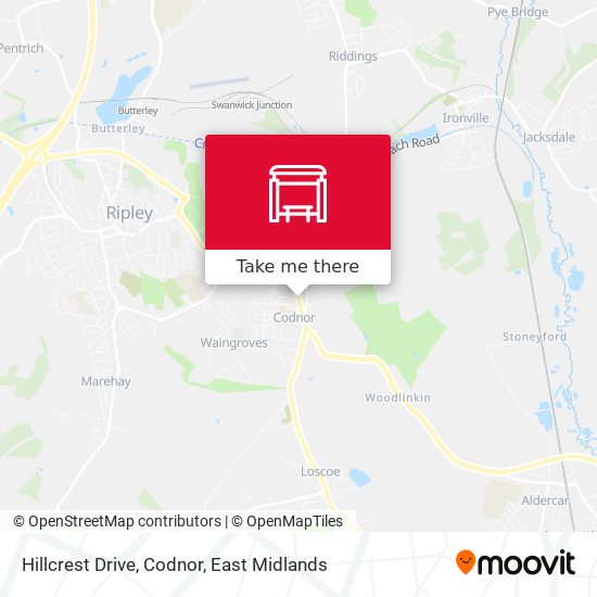 Hillcrest Drive, Codnor map