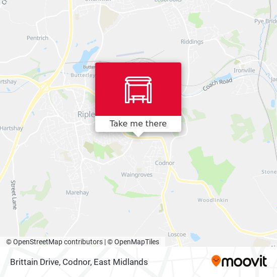 Brittain Drive, Codnor map
