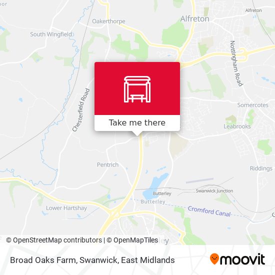 Broad Oaks Farm, Swanwick map