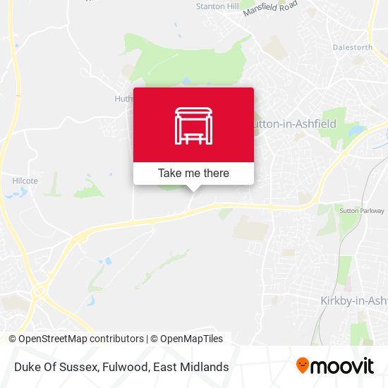 Duke Of Sussex, Fulwood map