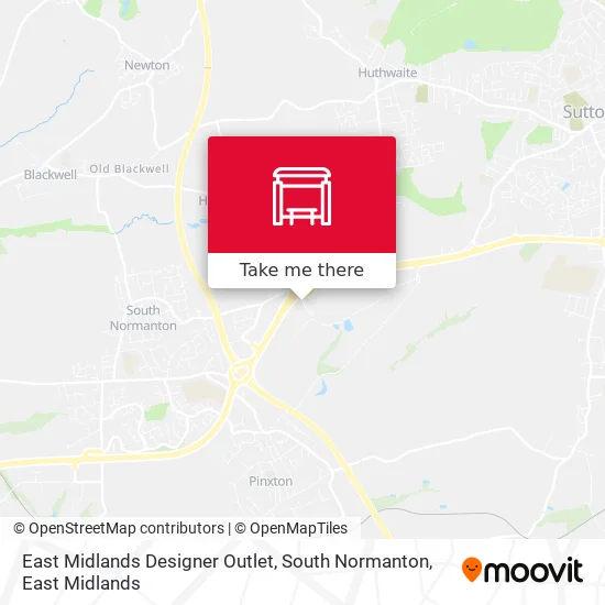 East Midlands Designer Outlet, South Normanton map