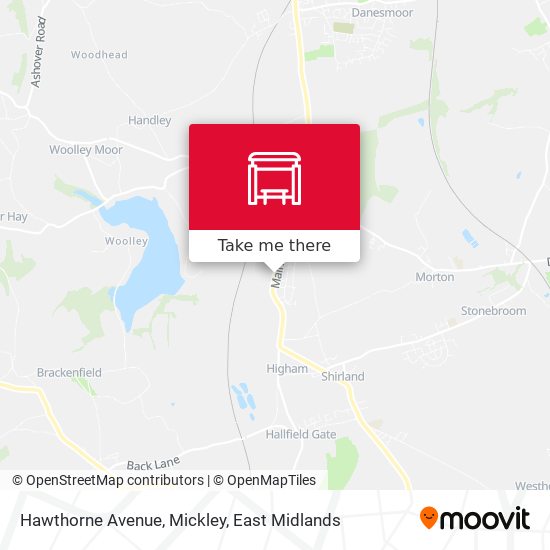 Hawthorne Avenue, Mickley map