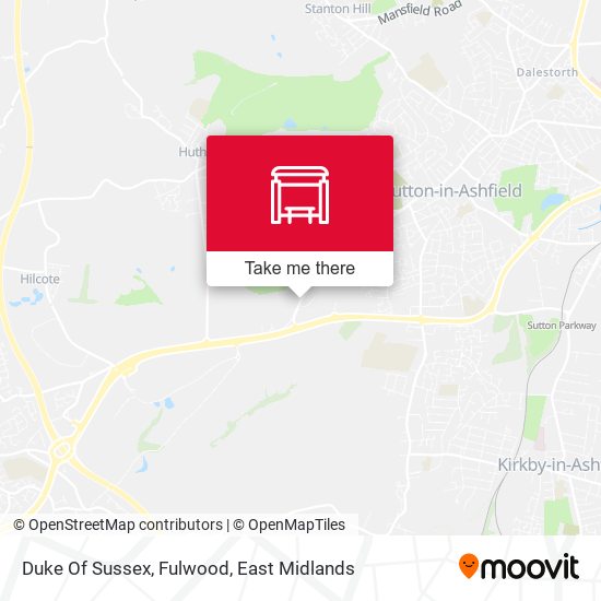 Duke Of Sussex, Fulwood map