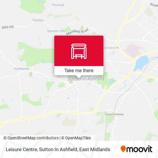 Leisure Centre, Sutton In Ashfield map