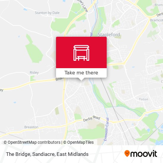 The Bridge, Sandiacre map