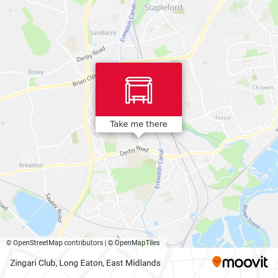 Zingari Club, Long Eaton map