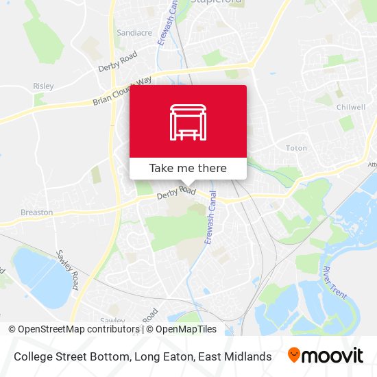 College Street Bottom, Long Eaton map