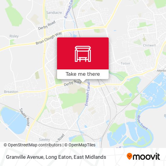 Granville Avenue, Long Eaton map