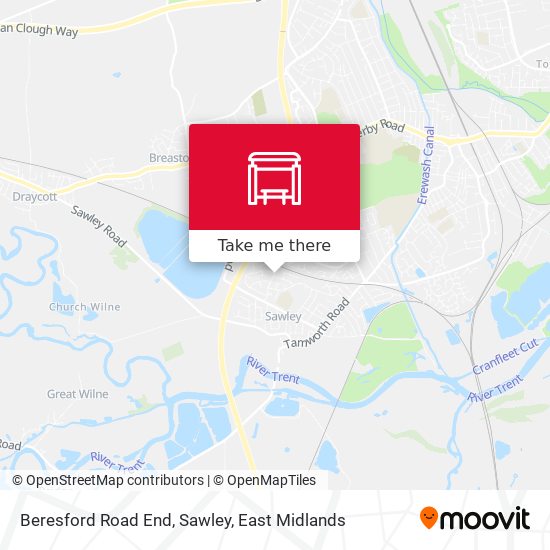 Beresford Road End, Sawley map