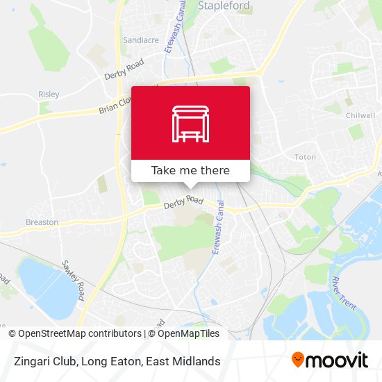 Zingari Club, Long Eaton map