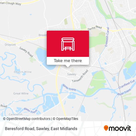 Beresford Road, Sawley map