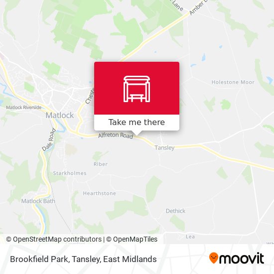 Brookfield Park, Tansley map