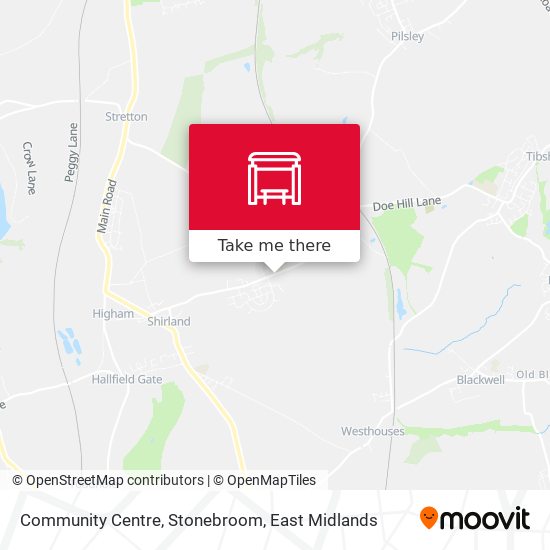 Community Centre, Stonebroom map