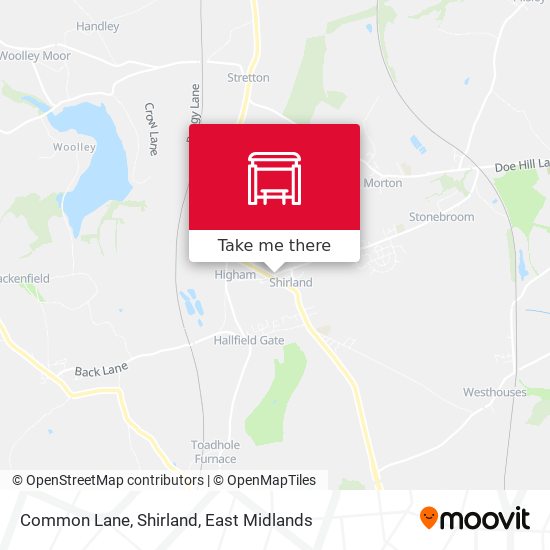 Common Lane, Shirland map