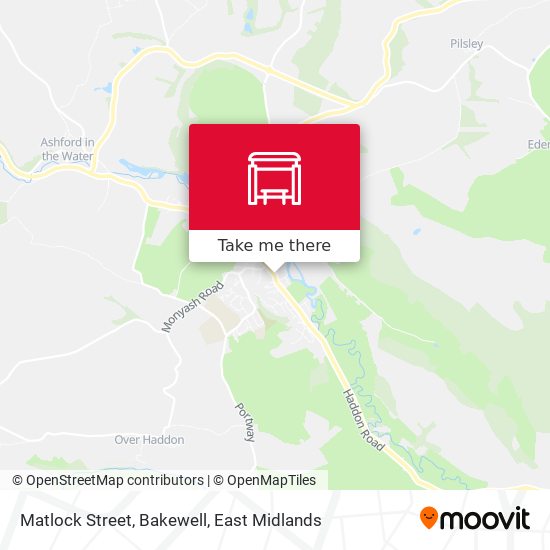 Matlock Street, Bakewell map