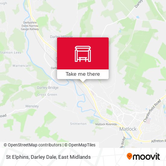 St Elphins, Darley Dale map