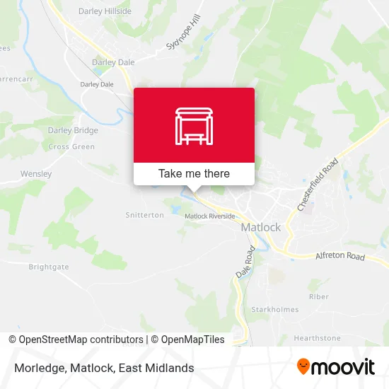 Morledge, Matlock map