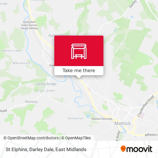 St Elphins, Darley Dale map