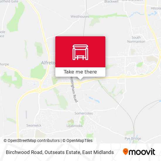 Birchwood Road, Outseats Estate map