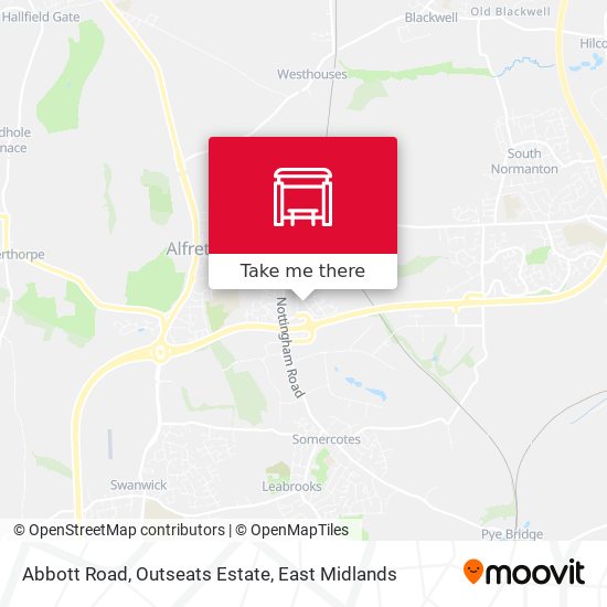 Abbott Road, Outseats Estate map