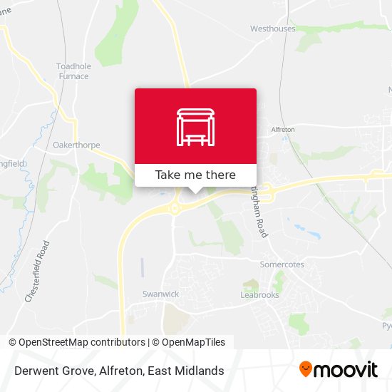 Derwent Grove, Alfreton map