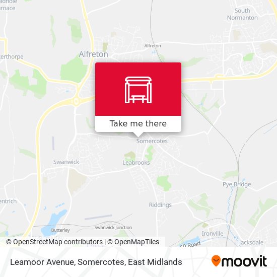 Leamoor Avenue, Somercotes map