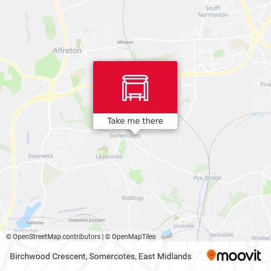 Birchwood Crescent, Somercotes map