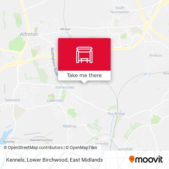 Kennels, Lower Birchwood map