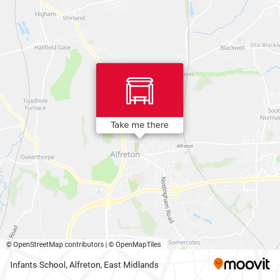 Infants School, Alfreton map