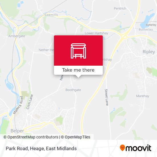 Park Road, Heage map