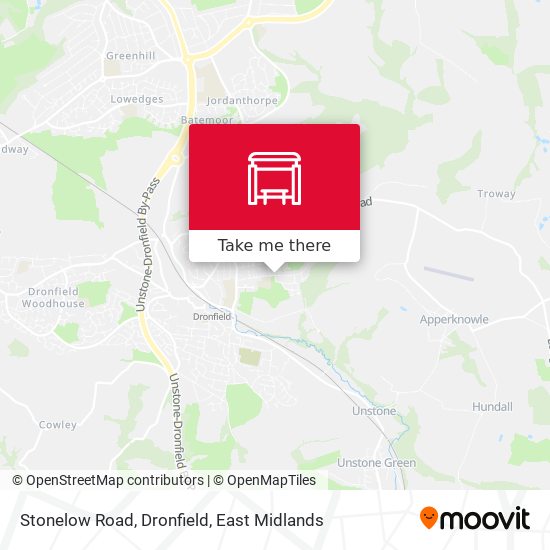 Stonelow Road, Dronfield map