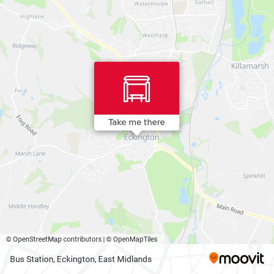 Bus Station, Eckington map