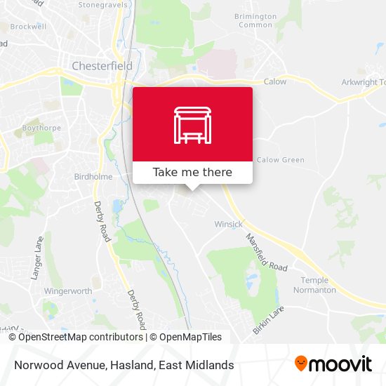 Norwood Avenue, Hasland map