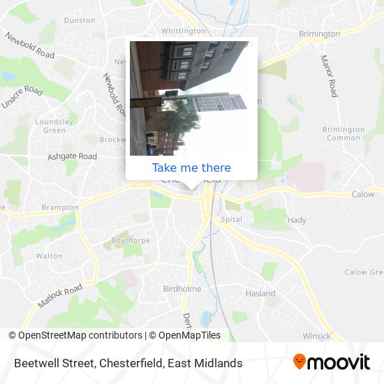 Beetwell Street, Chesterfield map