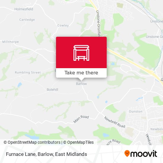 Furnace Lane, Barlow map