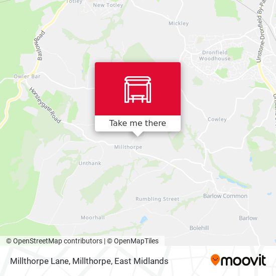 Millthorpe Lane, Millthorpe map