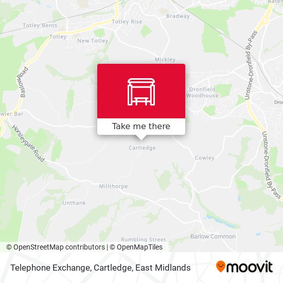 Telephone Exchange, Cartledge map
