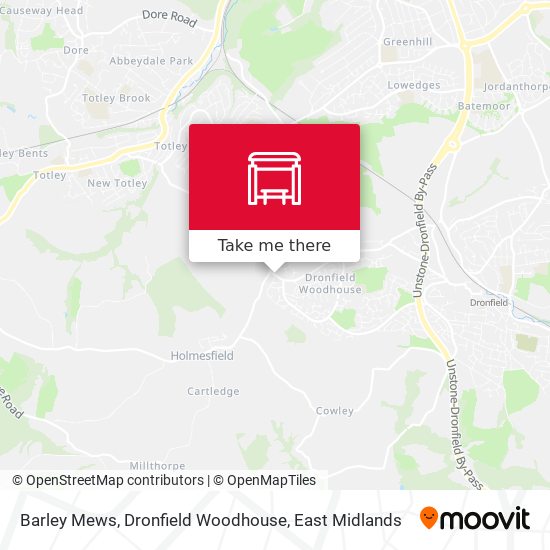 Barley Mews, Dronfield Woodhouse map
