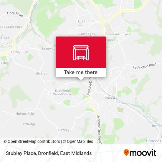 Stubley Place, Dronfield map