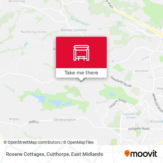 Rosene Cottages, Cutthorpe map