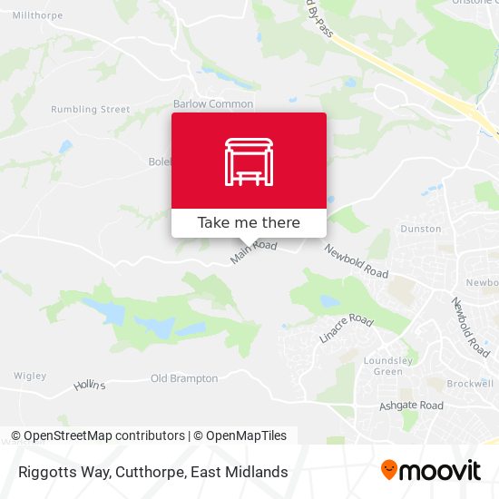 Riggotts Way, Cutthorpe map