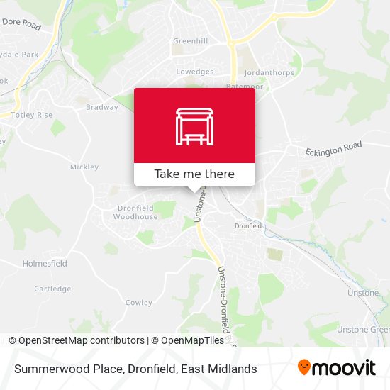 Summerwood Place, Dronfield map