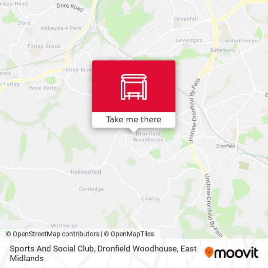 Sports And Social Club, Dronfield Woodhouse map