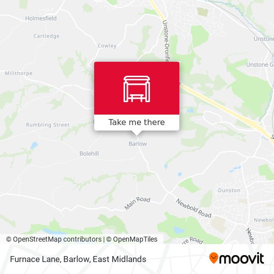 Furnace Lane, Barlow map