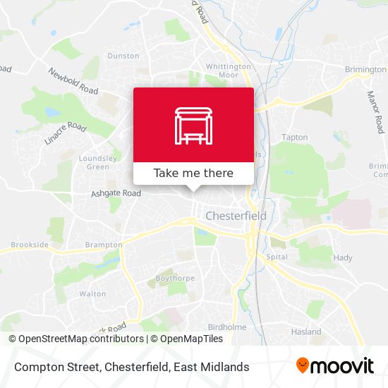 Compton Street, Chesterfield map