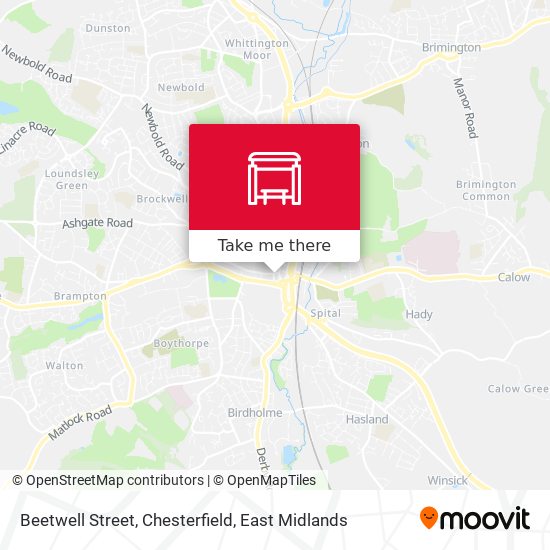 Beetwell Street, Chesterfield map