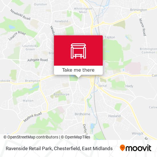 Ravenside Retail Park, Chesterfield map