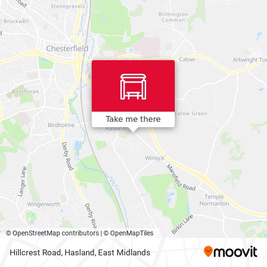 Hillcrest Road, Hasland map